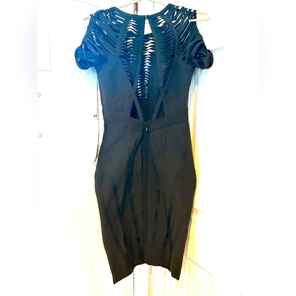 Gold label wow couture black dress bodycon - Picture 2 of 6